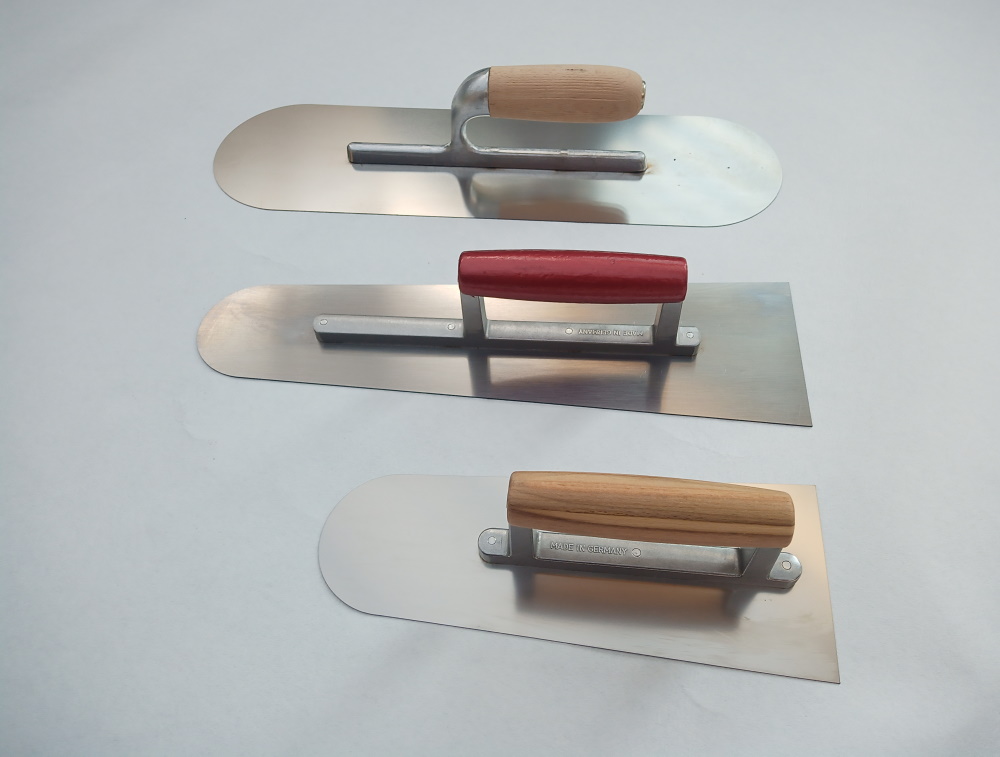 Glättekellen für Steinteppich Verarbeitung