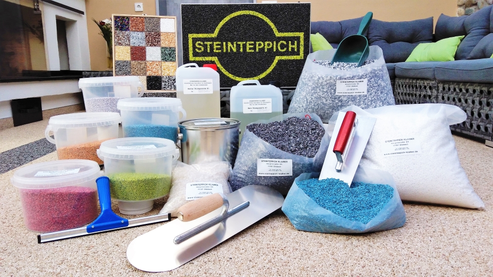 Große Auswahl an Steinteppich Material